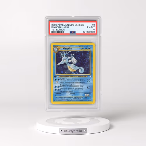 2000 Pokémon Neo Genesis #8 Kingdra - 1st Edition Holo (PSA 6 EX-MT)