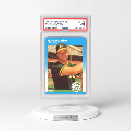 1987 Fleer Update #U-76 Mark McGwire (PSA 9 MINT)