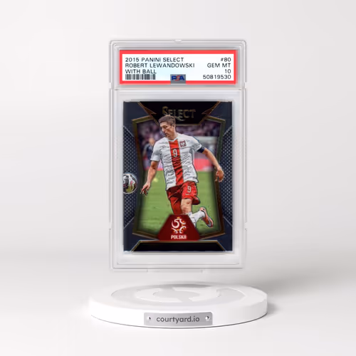 2015 Panini Select #80 Robert Lewandowski - With Ball (PSA 10 GEM MINT)