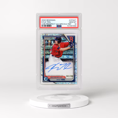 2024 Bowman Chrome Prospect Autographs #CPAKT Kyle Teel - Speckle Refractor (PSA 10 GEM MINT)