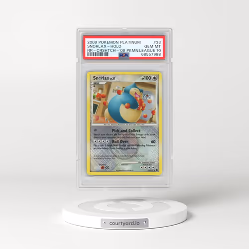 2009 Pokémon Platinum Rising Rivals #33 Snorlax - Holo Crosshatch-2009 Pokemon League (PSA 10 GEM MINT)