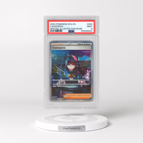 2024 Pokémon Sfa EN-Shrouded Fable #094 Cassiopeia - Special Illustration Rare (PSA 9 MINT)