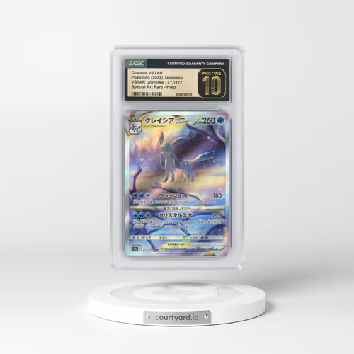 2022 VSTAR Universe #217/172 Glaceon VSTAR - Holo Special Art Rare (CGC 10 PRISTINE)