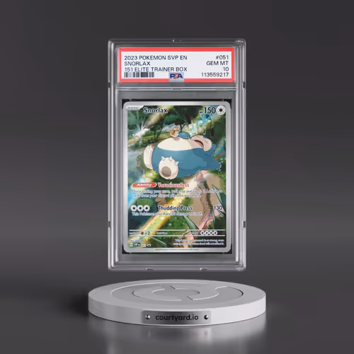 2023 Pokémon Svp EN-SV Black Star Promo #051 Snorlax - 151 Elite Trainer Box (PSA 10 GEM MINT)