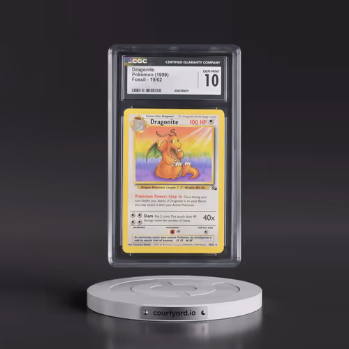 1999 Fossil #19/62 Dragonite (CGC 10 GEM MINT)