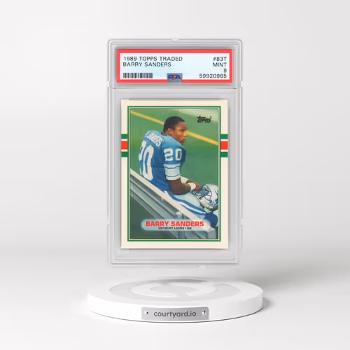 1989 Topps Traded #83T Barry Sanders (PSA 9 MINT)