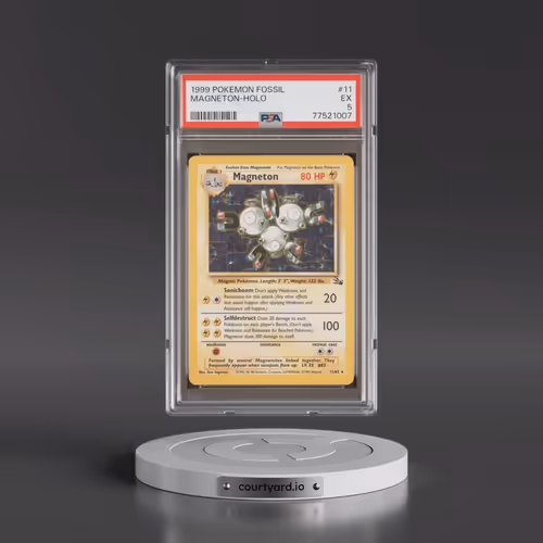 1999 Pokémon Fossil #11 Magneton - Holo (PSA 5 EX)