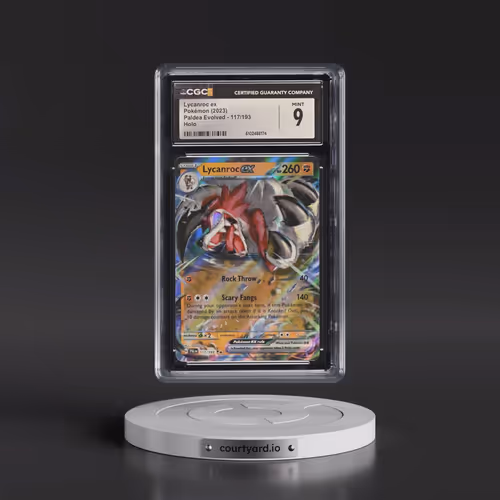 2023 Paldea Evolved - PAL EN #117/193 Lycanroc ex - Holo (CGC 9 MINT)