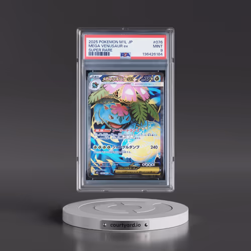 2025 Pokémon M1l-Mega Brave #076 Mega Venusaur EX - Holo Super Rare (PSA 9 MINT)