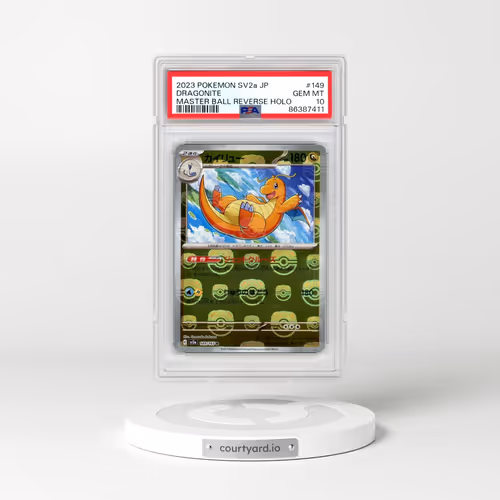 2023 Pokémon Sv2a-Pokemon 151 #149 Dragonite - Reverse Holo Master Ball (PSA 10 GEM MINT)