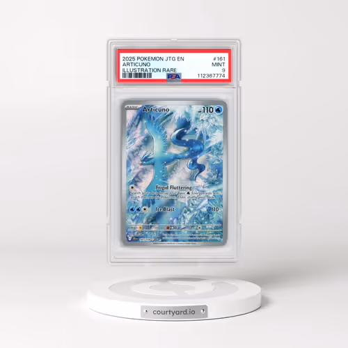 2025 Pokémon Jtg EN-Journey Together #161 Articuno - Illustration Rare (PSA 9 MINT)