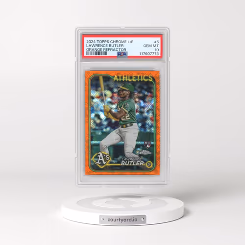 2024 Topps Chrome Logofractor Edition #5 Lawrence Butler - Orange Refractor (PSA 10 GEM MINT)