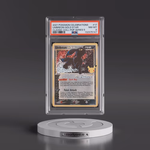 2021 Pokémon Celebrations Classic Collection #17 Umbreon-Gold Star (PSA 8 NM-MT)