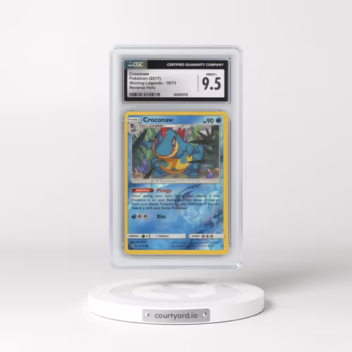 2017 Shining Legends #19/73 Croconaw - Reverse Holo (CGC 9.5 MINT+)