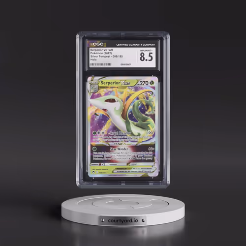 2022 Silver Tempest #008/195 Serperior VSTAR - Holo (CGC 8.5 NM-MT+)