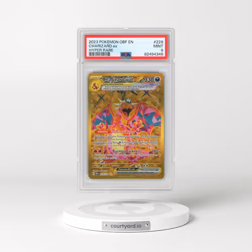2023 Pokémon Obf EN-Obsidian Flames #228 Charizard EX - Holo Hyper Rare (PSA 9 MINT)