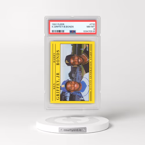 1991 Fleer #710 Barry Bonds/Ken Griffey Jr. (PSA 8 NM-MT)