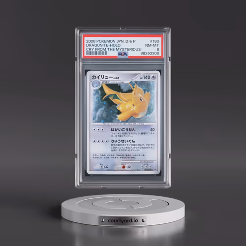 2008 Pokémon Diamond & Pearl Cry From the Mysterious #180 Dragonite - Holo (PSA 8 NM-MT)