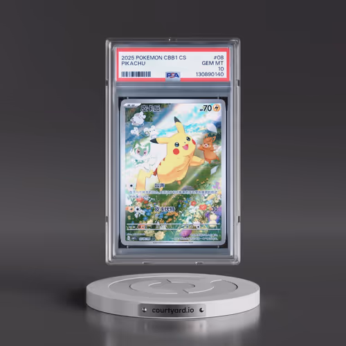 2025 Pokémon Simplified CBB1 C-Gem Pack Vol 1 #08 Pikachu (PSA 10 GEM MINT)