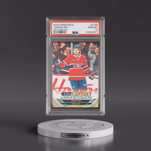 2024 Upper Deck UD Canvas #C100 Joshua Roy (PSA 10 GEM MINT)