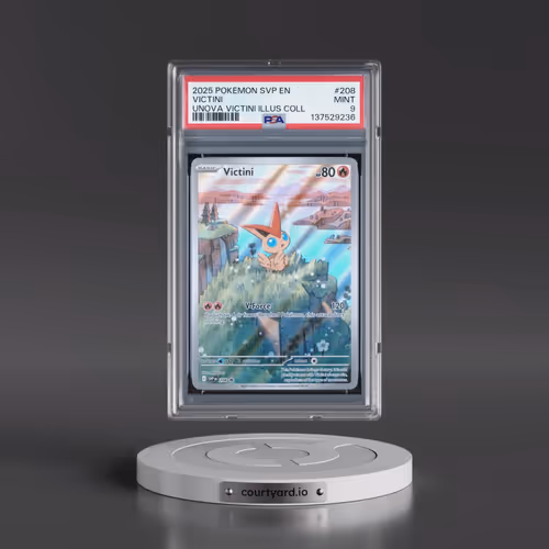 2025 Pokémon Svp EN-SV Black Star Promo #208 Victini - Unova Victini Illustration Collection (PSA 9