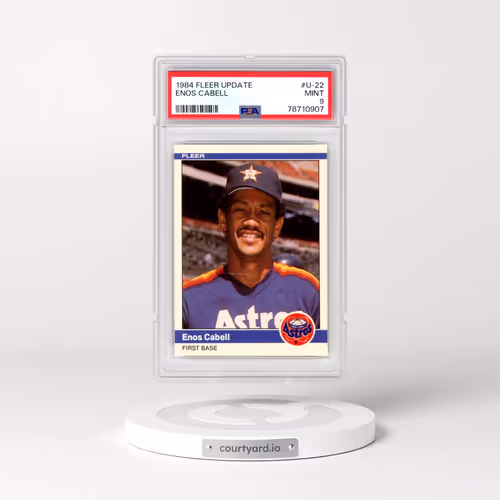 1984 Fleer Update #U-22 Enos Cabell (PSA 9 MINT)