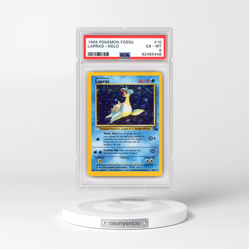 1999 Pokémon Fossil #10 Lapras - Holo (PSA 6 EX-MT)