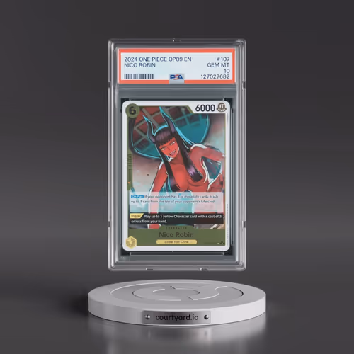 2024 One Piece OP09-Emperors in the New World #107 Nico Robin (PSA 10 GEM MINT)
