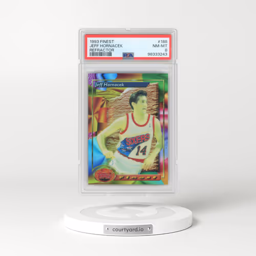 1993 Finest #188 Jeff Hornacek - Refractor (PSA 8 NM-MT)