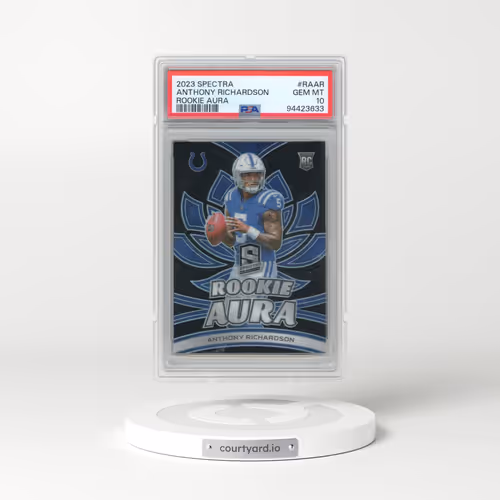 2023 Panini Spectra Rookie Aura #RAAR Anthony Richardson (PSA 10 GEM MINT)