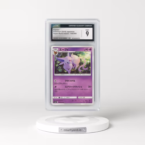 2018 Super-Burst Impact #040/095 Espeon (CGC 9 MINT)
