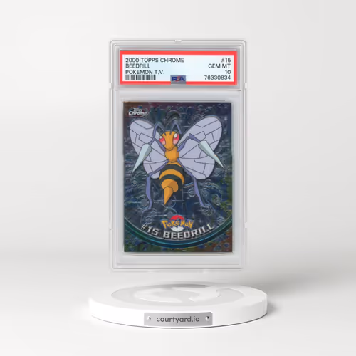 2000 Topps Chrome Pokémon T.V. #15 Beedrill (PSA 10 GEM MINT)