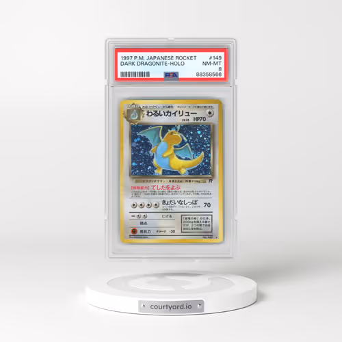 1997 Pokémon Rocket #149 Dark Dragonite - Holo (PSA 8 NM-MT)