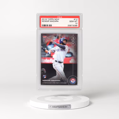 2016 Topps Now #12 Nomar Mazara (PSA 10 GEM MINT)