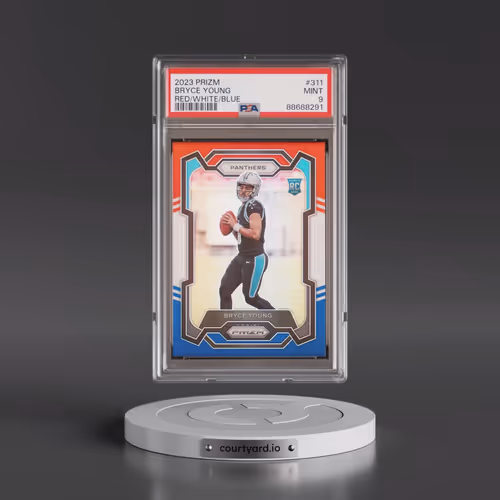 2023 Panini Prizm #311 Bryce Young - Red/White/Blue Prizm (PSA 9 MINT)