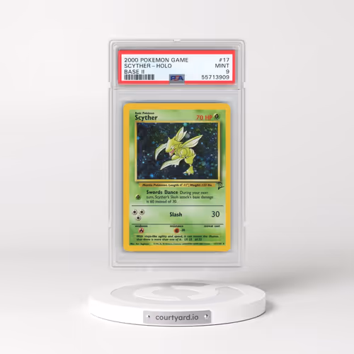 2000 Pokémon Game Base II #17 Scyther - Holo (PSA 9 MINT)