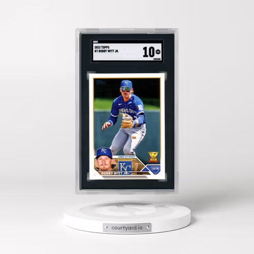 2023 Topps #7 Bobby Witt Jr. (SGC 10 GEM MINT)