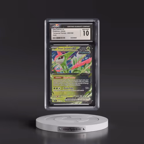 2024 Pokémon Tef EN-Temporal Forces #025 Iron Leaves EX - Holo (CGC 10 GEM MINT)