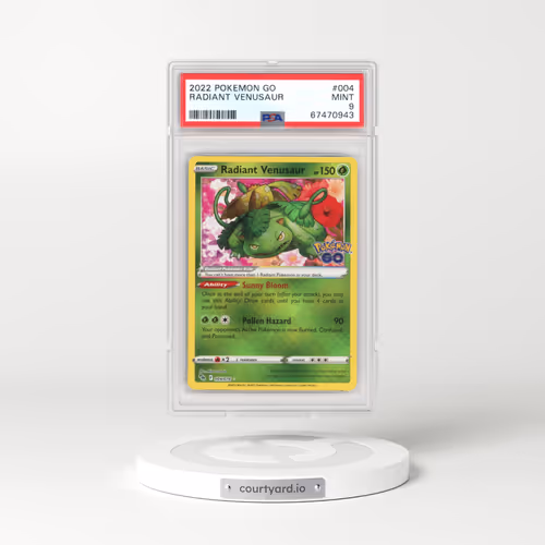 2022 Pokémon GO #004 Radiant Venusaur - Holo (PSA 9 MINT)