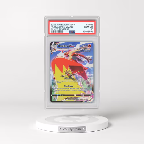 2022 Pokémon Sword & Shield Silver Tempest #TG15 Blaziken Vmax - Full Art (PSA 10 GEM MINT)