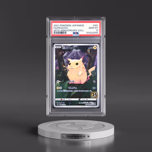 2021 Pokémon 25th Anniversary Collection #001 Pikachu - Full Art (PSA 10 GEM MINT)