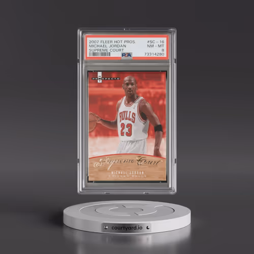2007 Fleer Hot Prospects Supreme Court #SC-16 Michael Jordan (PSA 8 NM-MT)