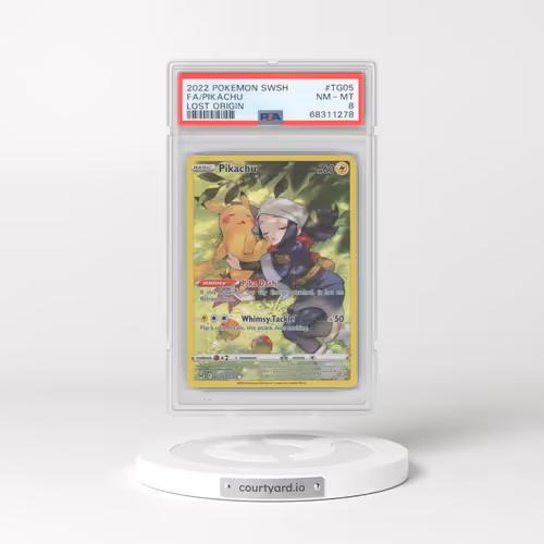 2022 Pokémon Sword & Shield Lost Origin #TG05 Pikachu - Full Art (PSA 8 NM-MT)