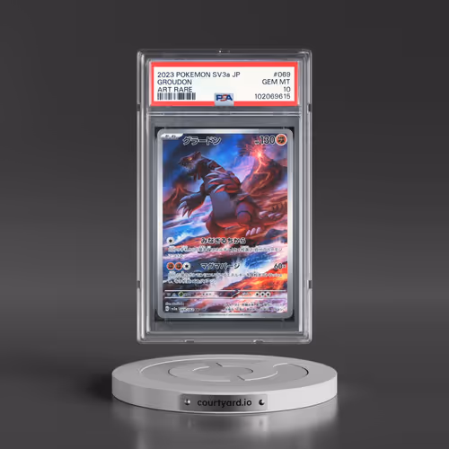 2023 Pokémon Sv3a-Raging Surf #069 Groudon - Art Rare (PSA 10 GEM MINT)