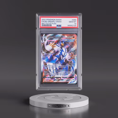 2021 Pokémon Sword & Shield Battle Styles #088 Rapid Strike Urshifu Vmax - Full Art (PSA 10 GEM MINT