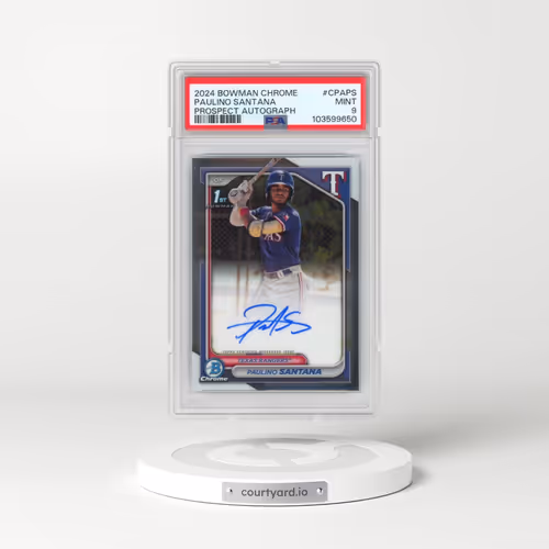 2024 Bowman Chrome Prospect Autographs #CPAPS Paulino Santana (PSA 9 MINT)