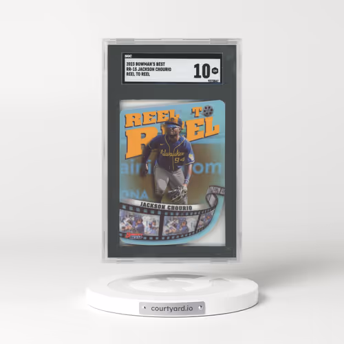 2023 Bowman's Best Reel to Reel Die-Cuts #RR15 Jackson Chourio (SGC 10 GEM MINT)
