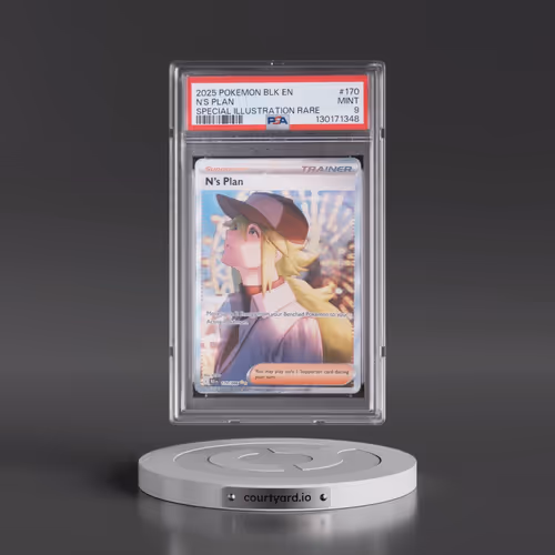 2025 Pokémon Blk EN-Black Bolt #170 N's Plan - Special Illustration Rare (PSA 9 MINT)