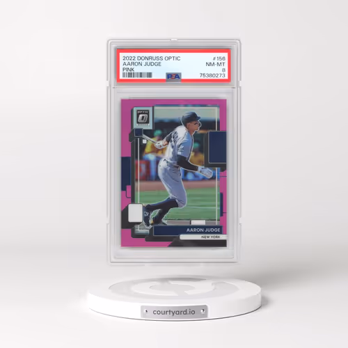 2022 Panini Donruss Optic #156 Aaron Judge - Pink (PSA 8 NM-MT)