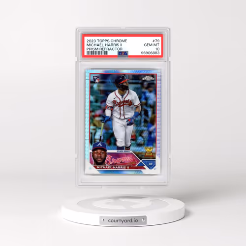 2023 Topps Chrome #79 Michael Harris II - Prism Refractor (PSA 10 GEM MINT)